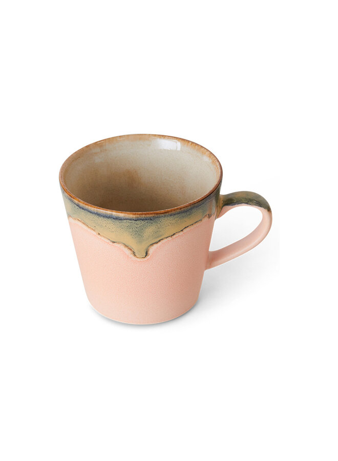 70s ceramics Cappuccino Mug - Blossom