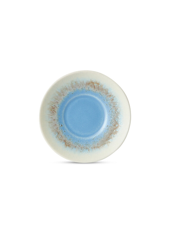 70s ceramics saucers (set of 4)  -  ocean