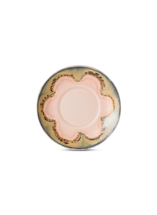 70s ceramics saucers (set of 4)  -  ocean