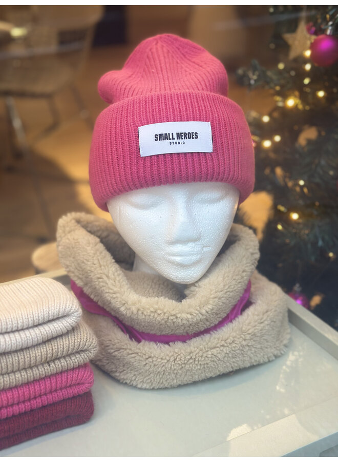 Wool Beanie - red
