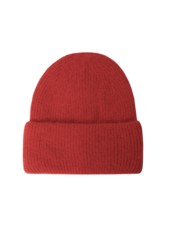 Wool Beanie - red