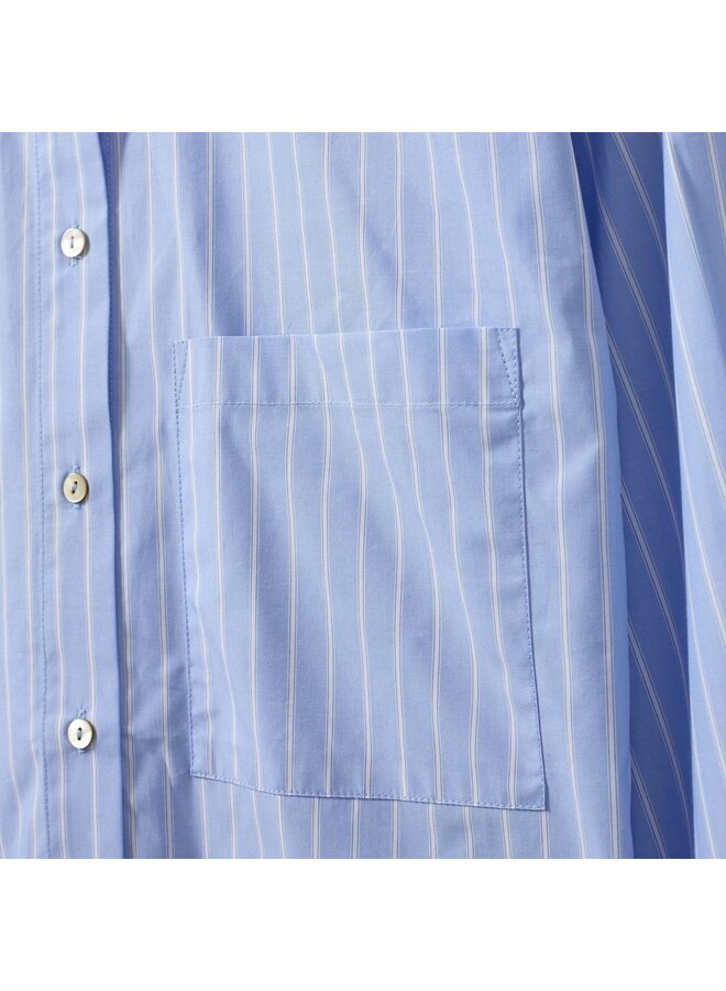 ADALENE Shirt - LT blue striped