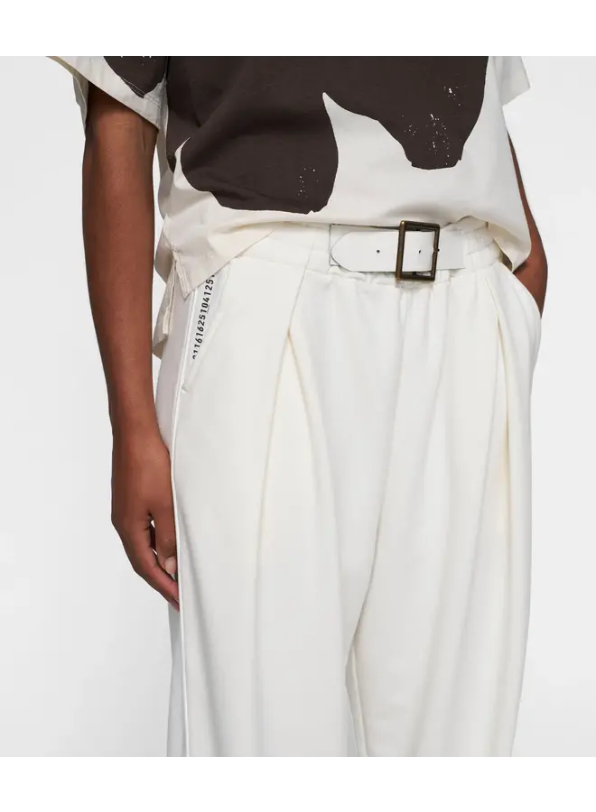 Belted Jogger - ecru