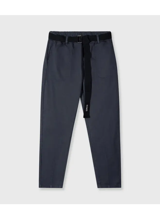 Belted Pants Jog - yale blue