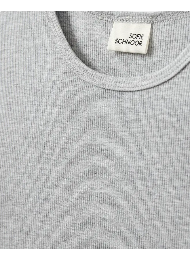 NATALIA Youth Rib T-Shirt - grey melange