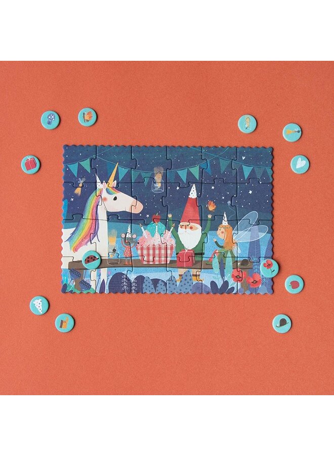 Puzzle Tiny  - Unicorn/Ocean
