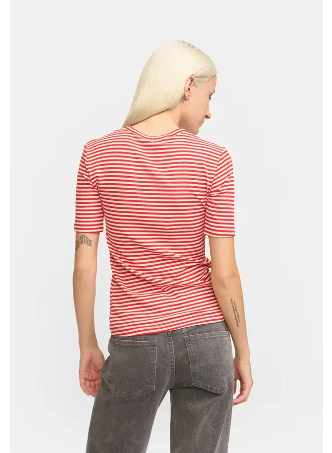 FENJA Stripe Top - racing red stripes