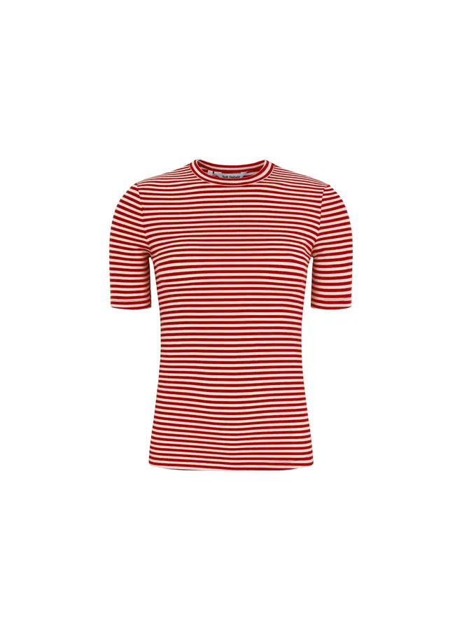 FENJA Stripe Top - racing red stripes