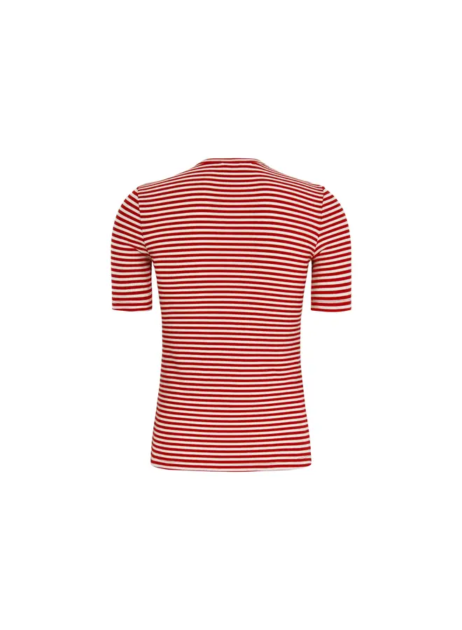 FENJA Stripe Top - racing red stripes