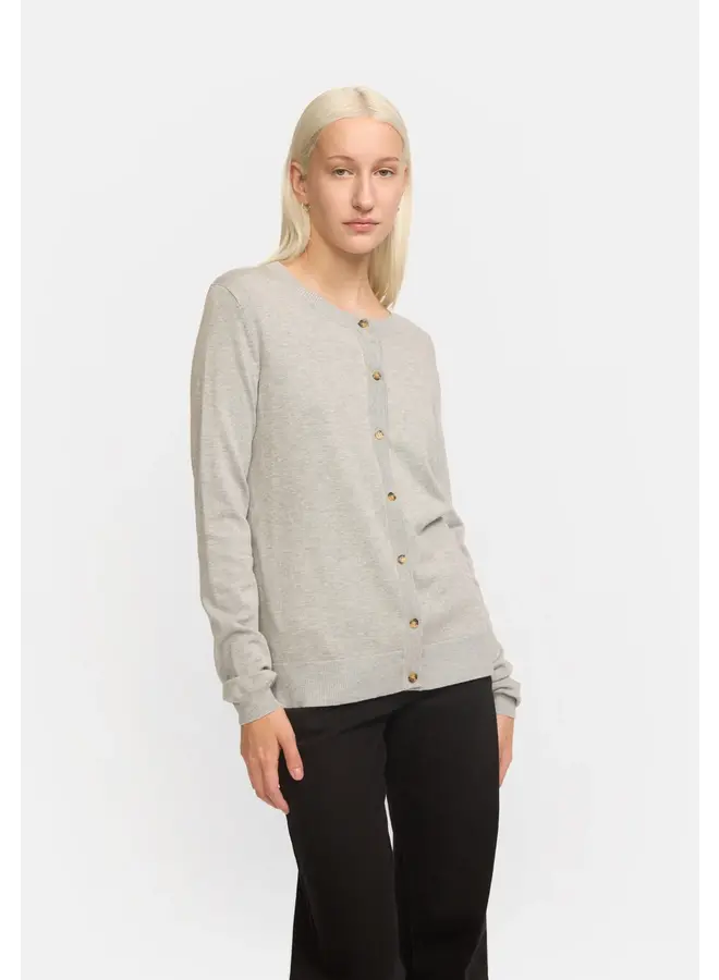 MARLA Cardigan Knit - light grey melange