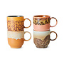 70s ceramics cafe americano CAPE 4er Set