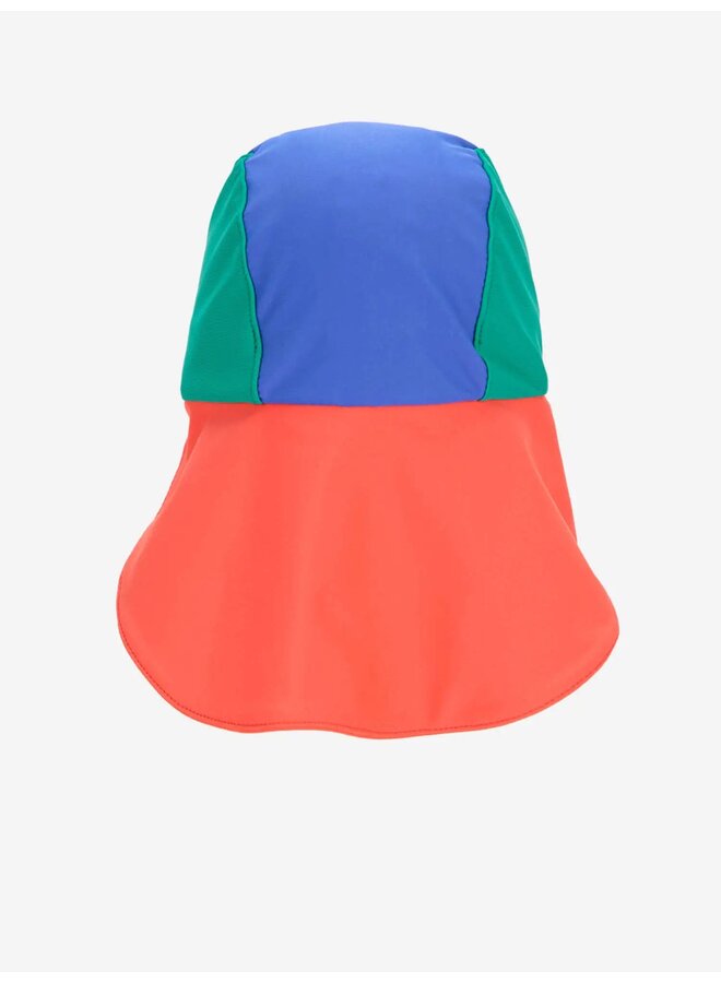 Joy color block swim cap