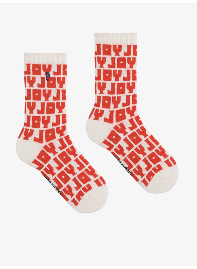 Joy all over long socks