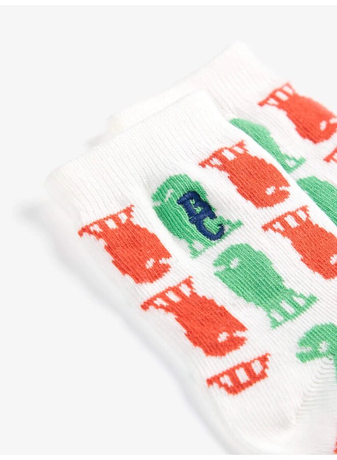 Lucky Fish all over short socks