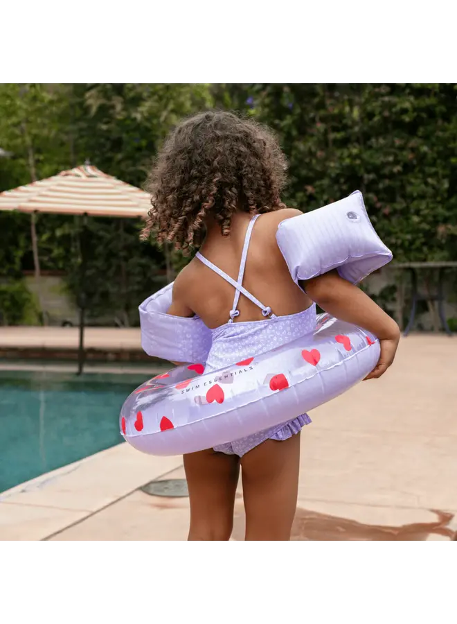 Schwimmring Lila Herzen