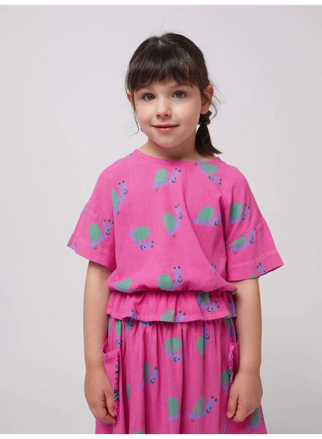 Funny Snail all over woven blouse