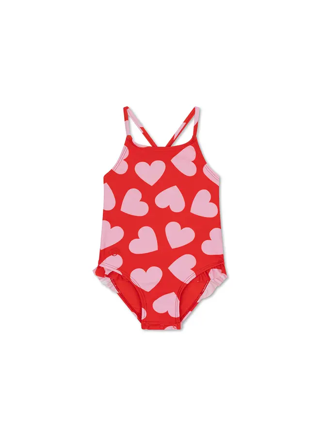 Red Hearts Badeanzug