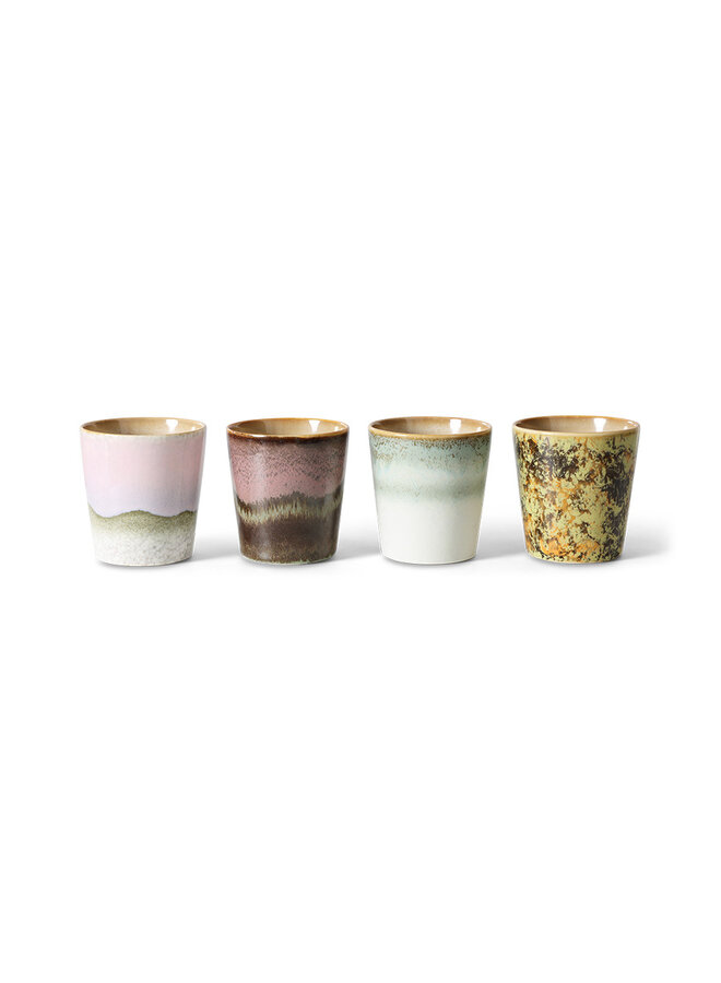 70's coffee mugs set of 4 - Serendipidy
