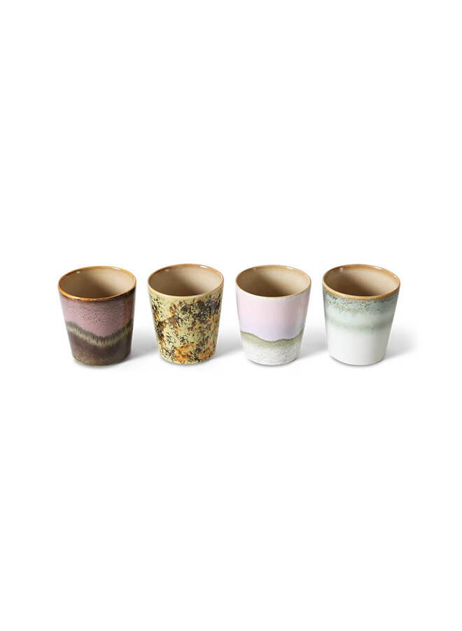 70's coffee mugs set of 4 - Serendipidy