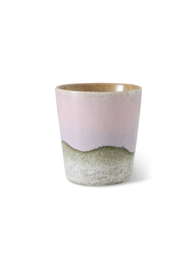 70s ceramics coffee mug - Bramble