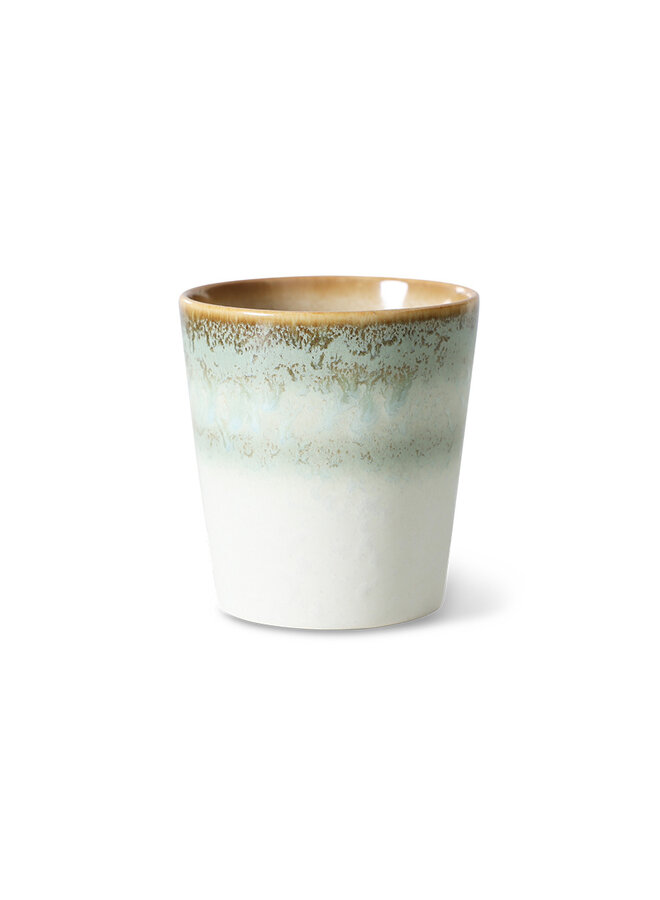 70s ceramics coffee mug - Petal