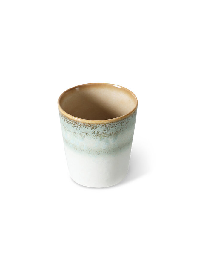 70s ceramics coffee mug - Petal