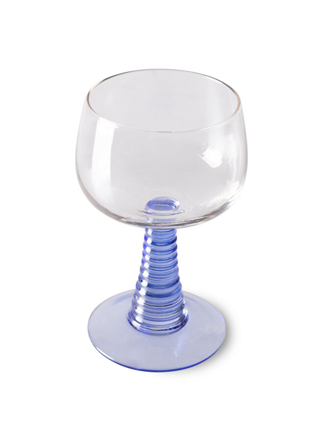 Swirl Weinglas - blue