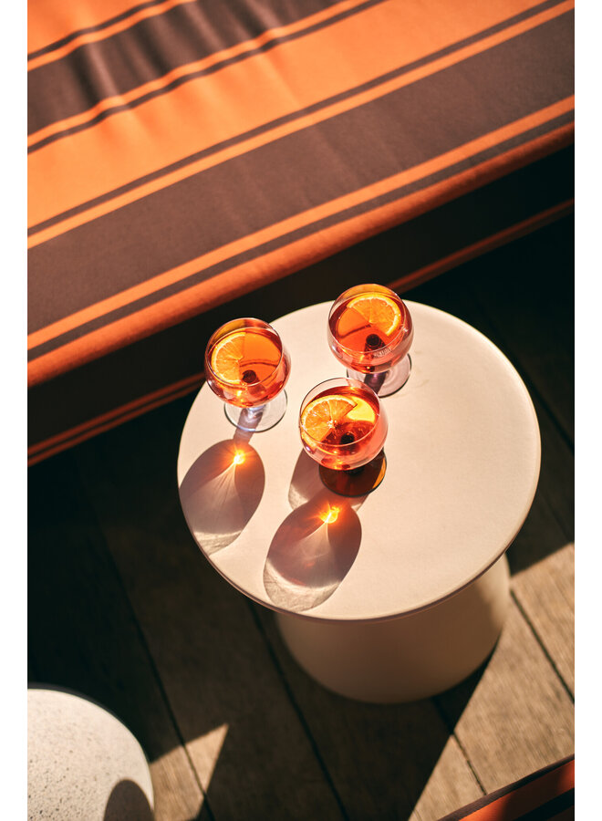 Swirl wine glass - blue