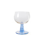 Swirl wine glass - blue