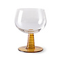 Swirl wine glass - ochre
