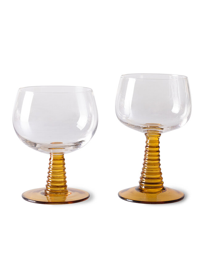Swirl Weinglas - ochre