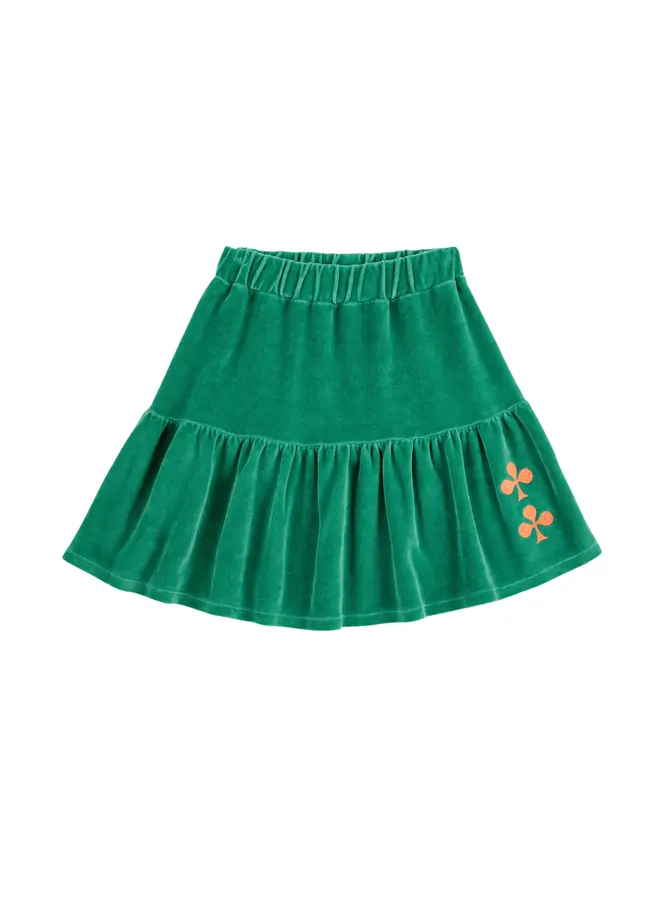 Clover velvet skirt