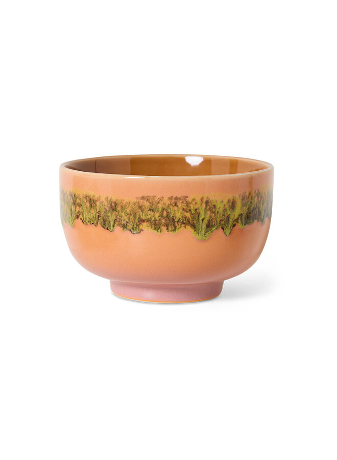 Ceramic 70's noodle bowl lush
