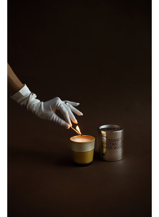 70s Ceramics Scented Candle - Winter Woods (Christmas Special)