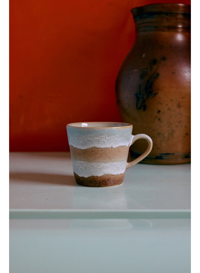 70s ceramics Cappuccino Mug - Skyline