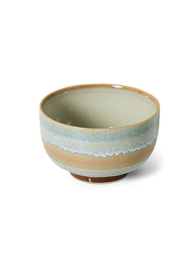 Ceramic 70's noodle bowl skyline