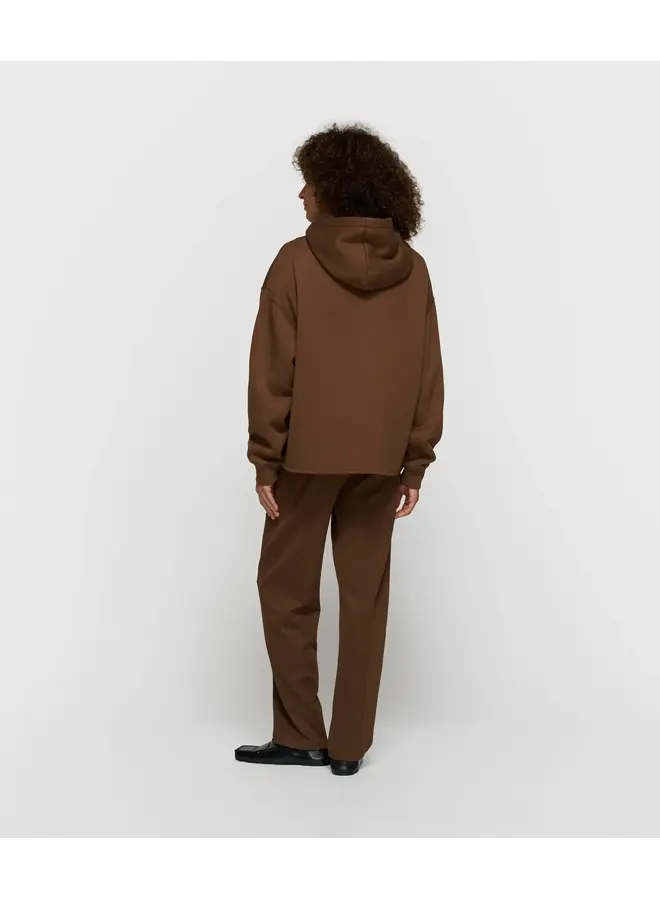 Statement Logo Hoodie dark truffle