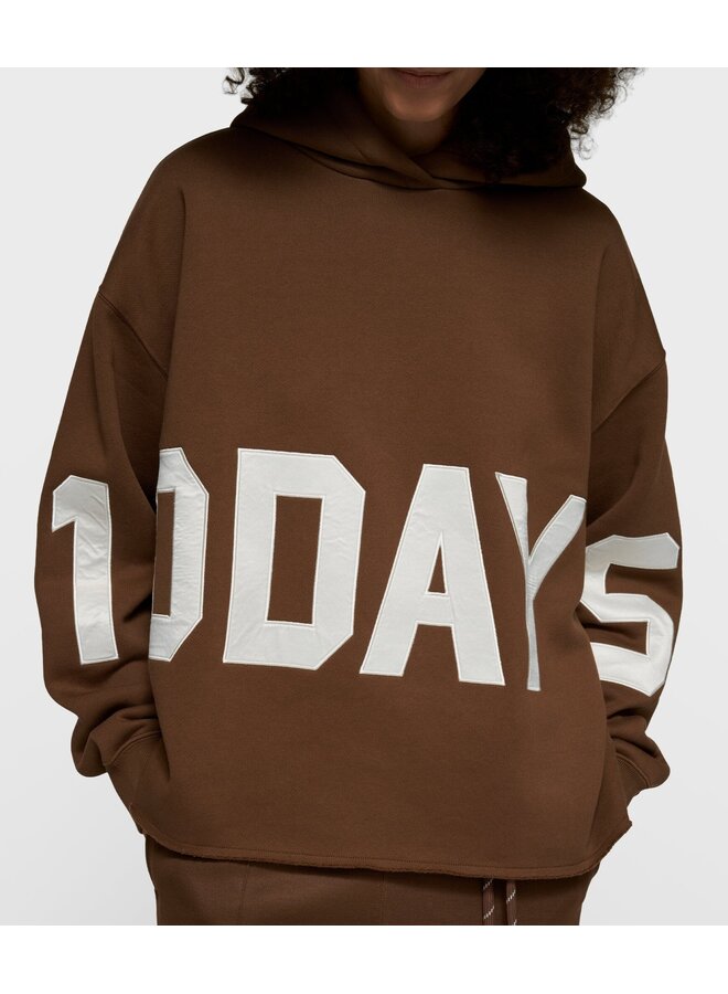 Statement Logo Hoodie dark truffle