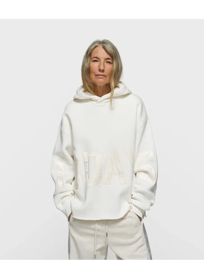 Statement Logo Hoodie ecru
