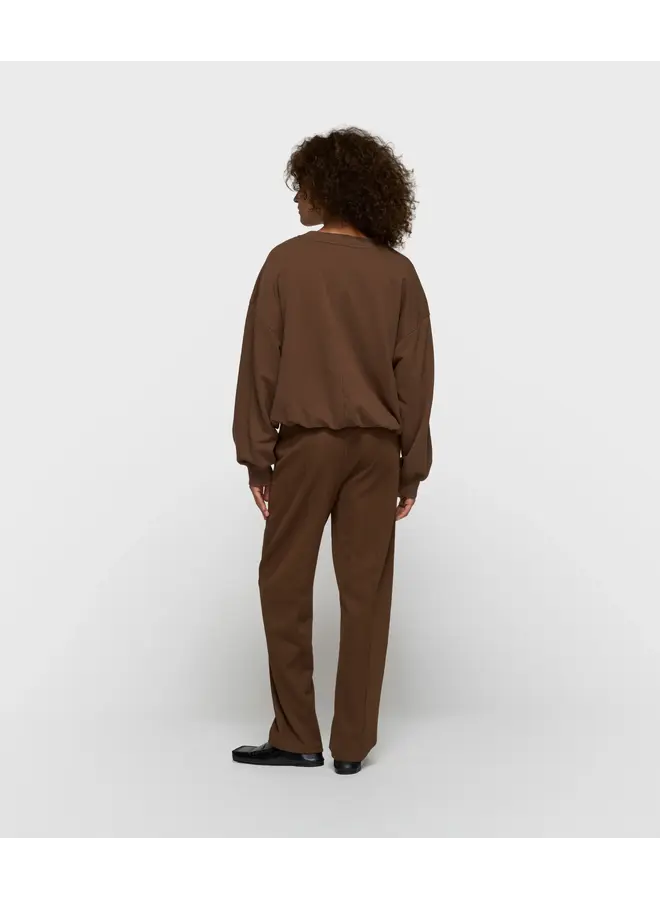 Pleated Sweater 10DAYS dark truffle