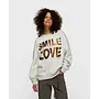 Statement Sweater Smile Love Soft white melee