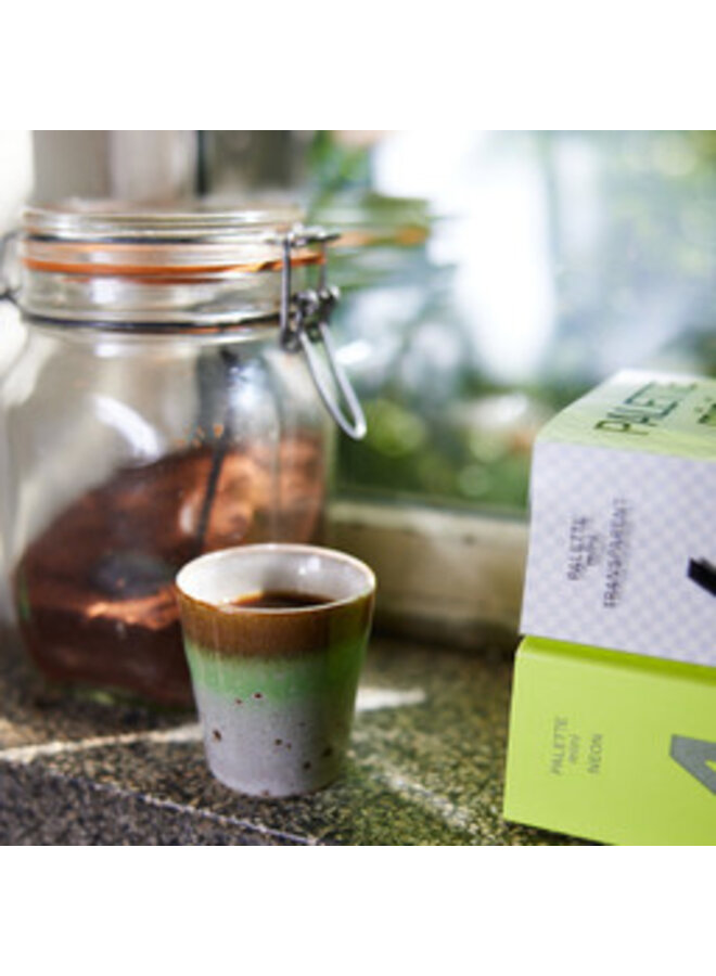 70's Ceramic Ristretto Mugs - Good vibes