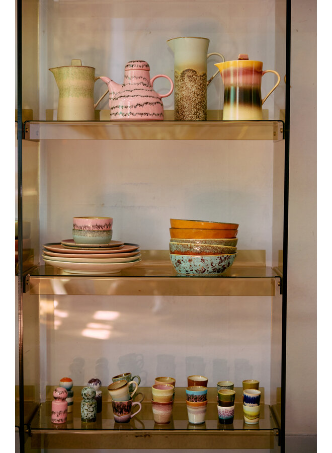 70's Ceramic Ristretto Mugs - Futurism