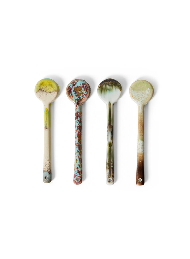 70s Ceramics Spoons M - Set of 4
