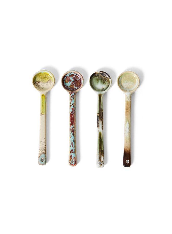 70s Ceramics Spoons M - Set of 4