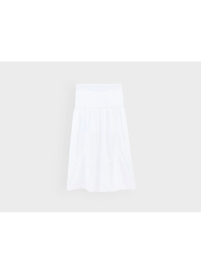 HOCUS long skirt - white