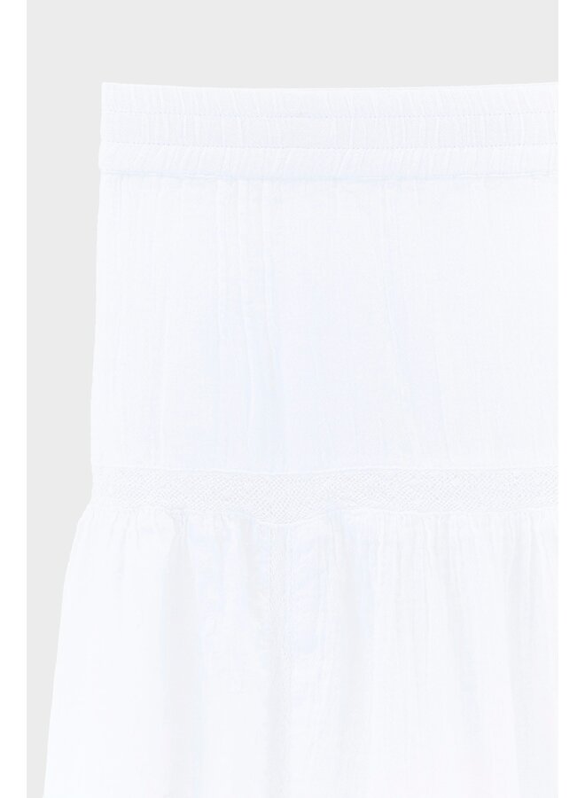 HOCUS long skirt - white