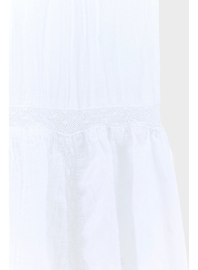 HOCUS long skirt - white