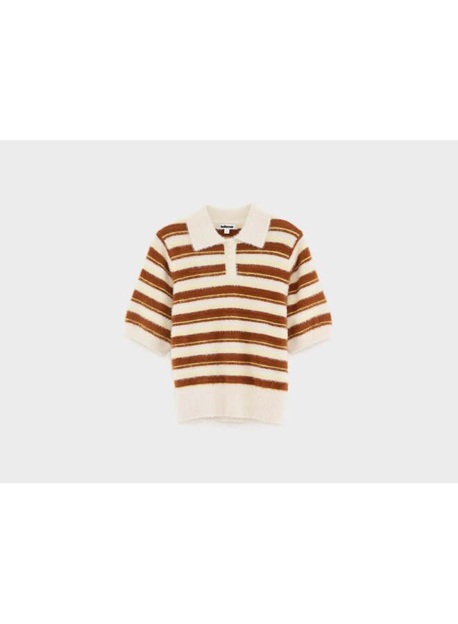 GOLLE knitted polo - stripe B