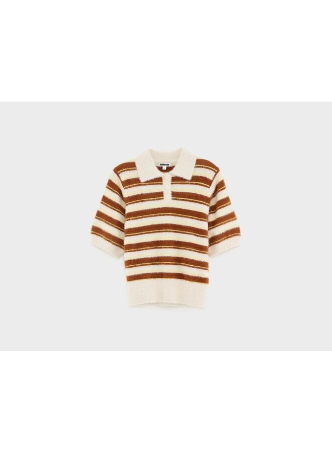 GOLLE knitted polo - stripe B